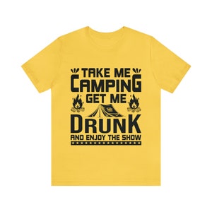 Funny camping drinking shirt  Beer Funny Drunk Camper Shirt Camp and Wine Shirt Drinks Sarcastic Shirts campfire