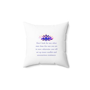 Mindfulness indoor outdoor Square Pillow