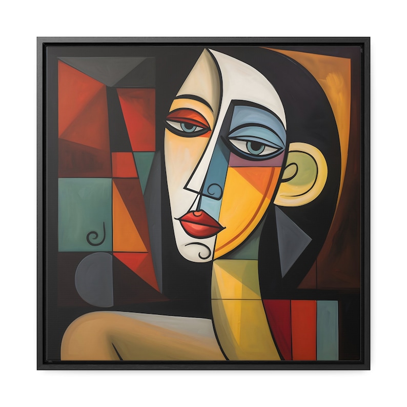 Picasso Cubist Woman Canvas Print: Modern Art Gallery Wall Decor - Etsy