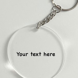 Custom Made Acrylic Keychains Personalized by Name