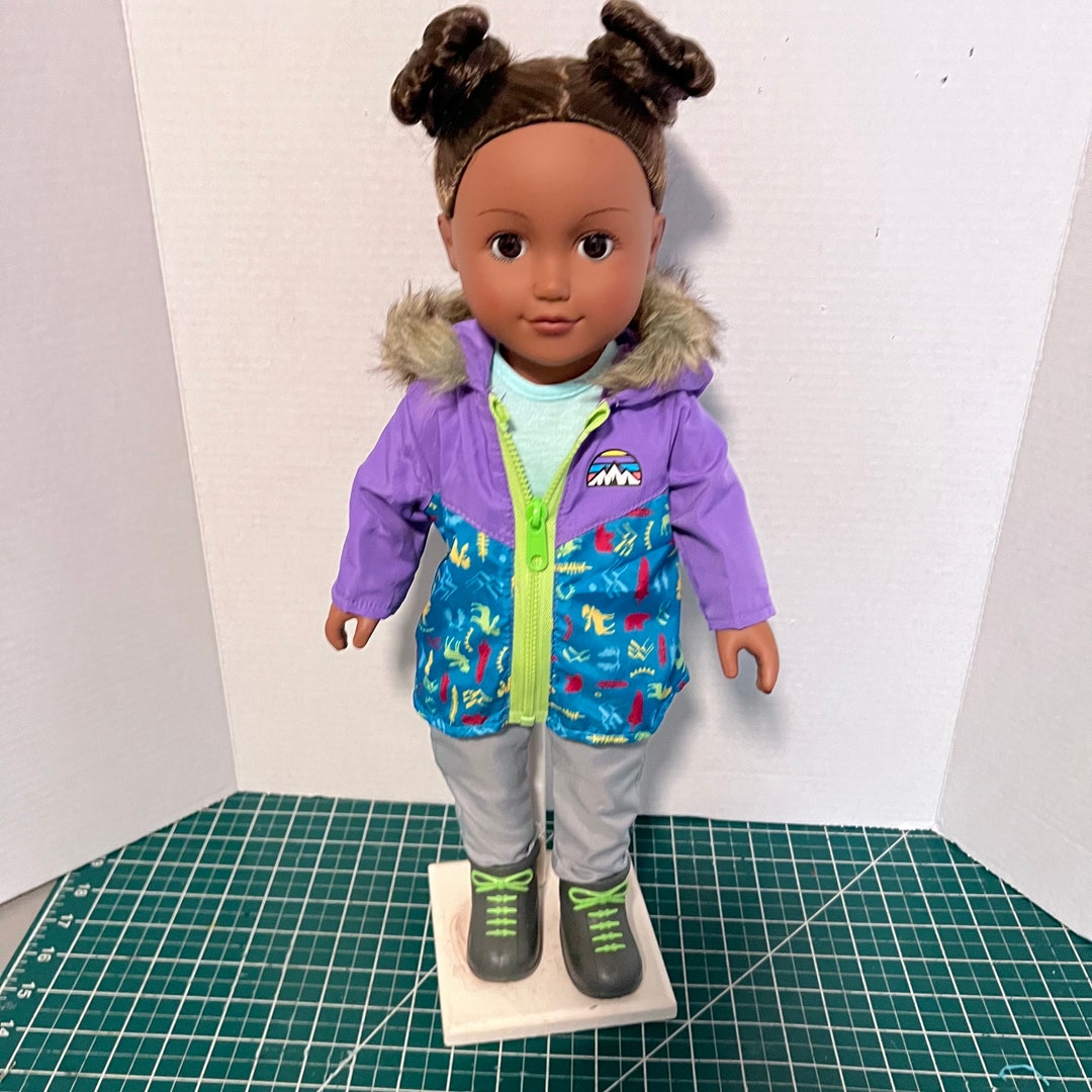 18' Doll Polar Marine Biologist Set With Slippers and Sleeping Facemask