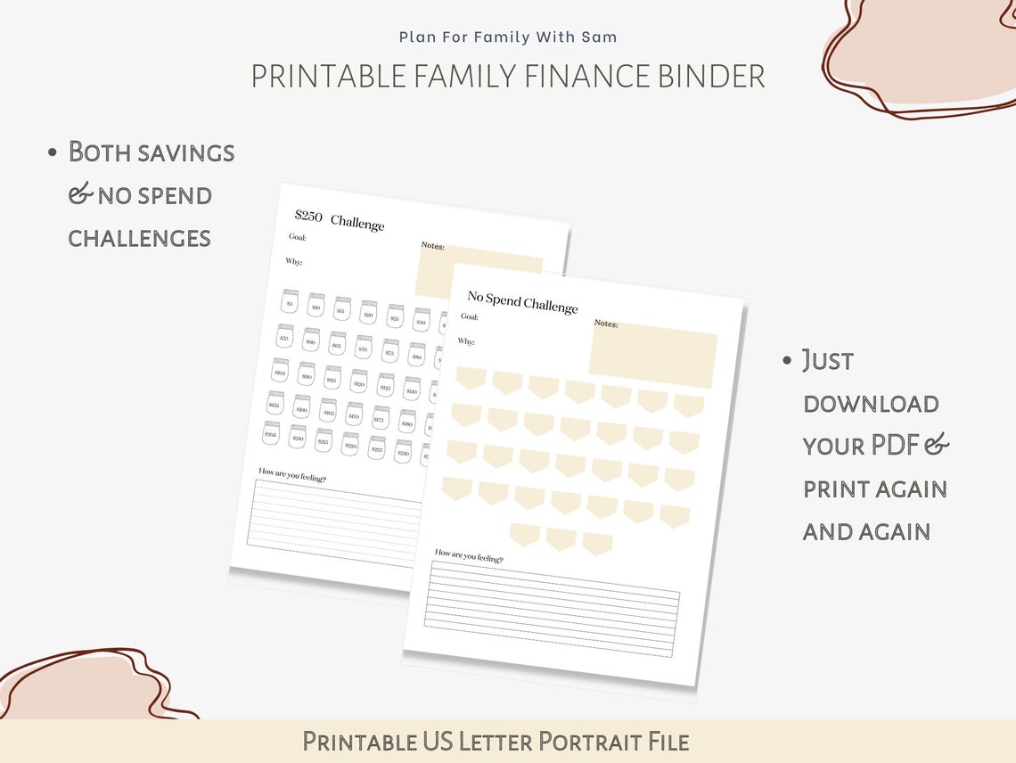 Printable Finance Binder Printable Finance Planner - Etsy