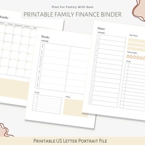 Printable Finance Binder Printable Finance Planner - Etsy