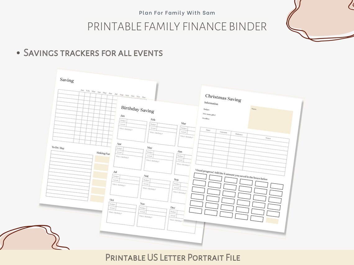 Printable Finance Binder Printable Finance Planner - Etsy