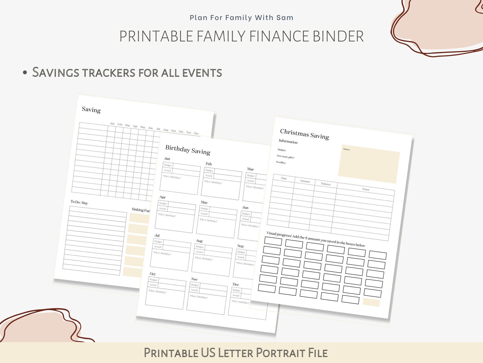 Printable Finance Binder Printable Finance Planner - Etsy