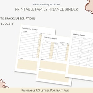 Printable Finance Binder Printable Finance Planner - Etsy