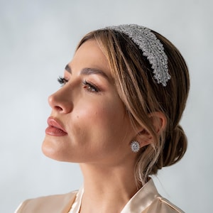 Wedding Headband Wedding Tiara Bridal Crown Rhinestone Tiara Bridal Tiara Bride Crystal Headband Bridal Gift Pearl Headband Hair Accessories