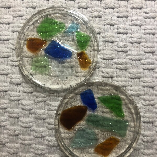 Sea Glass Coasters - Etsy