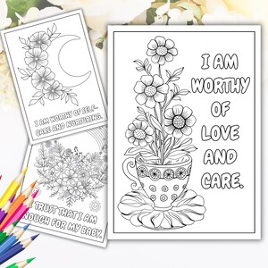 Positive, powerful and printable postpartum affirmation cards to survive the first weeks of motherhood, useful baby shower gift for new mom