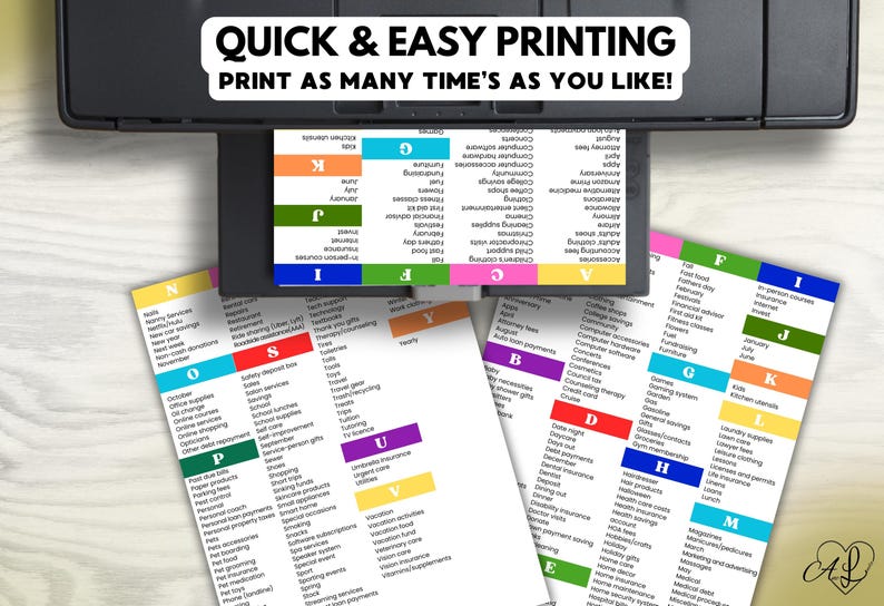Cash Handling Checklist.pdf Budget Categories Checklist, 280 Alphabetical Cash Envelope Categories ...
