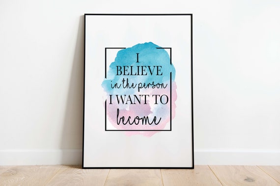Motivational Quote Art Print – Positive Wellbeing Poster