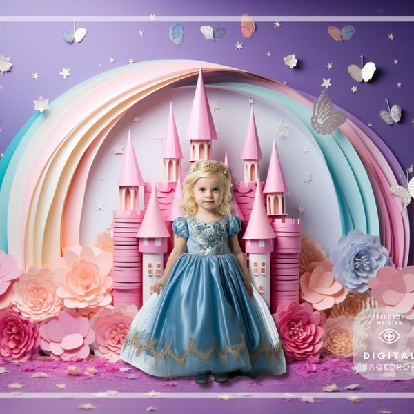Fairytale Castle Backdrop | Digital Download | Backgrounds for photography