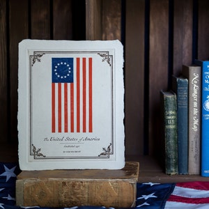 American Betsy Ross Flag Print