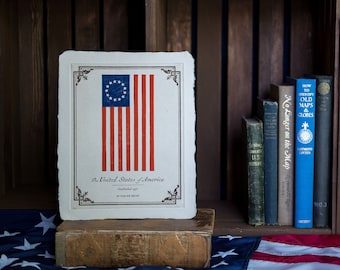 American Betsy Ross Flag Print