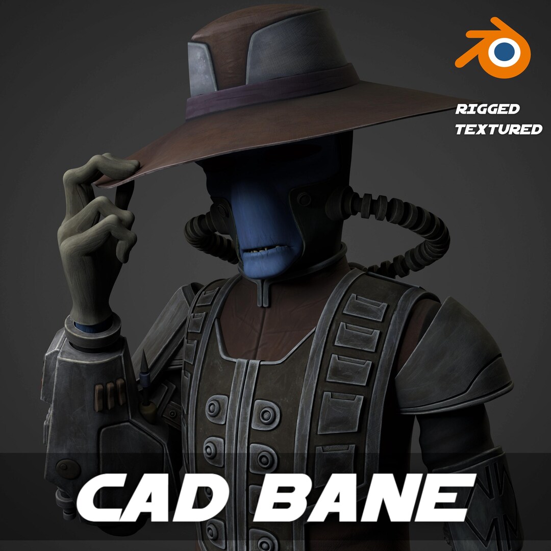 Star Wars Cad Bane 3D Blender Model Rigged - Etsy