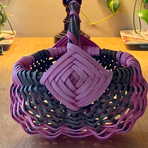 6” Handwoven Appalachian Ribbed Basket