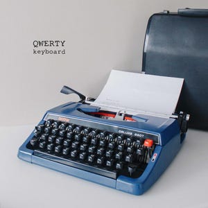 Brother Deluxe Blue Typewriter - Etsy