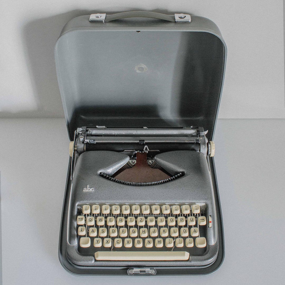 1960 ABC Portable Typewriters, Working Typewriter, Manual Vintage ...