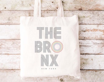 BRONX Pride Tote, Cute Pride Tote, Boston LGBTQ Gift,  Rainbow Tote, protest tote, Lesbian Tote, Trans Tote, Lesbian gift, Gay Gift