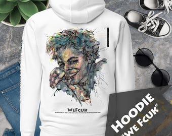 Graphic Hoodie “WE FCUK” – Premium Wearable Art, Minimalist Aesthetic Streetwear Tee, No Fuss Instant Contemporary Art Experience
