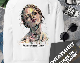Graphic Sweatshirt “StarsInTheDark” – Premium Wearable Art, Minimalist Aesthetic Streetwear Tee, No Fuss Instant Contemporary Art Experience