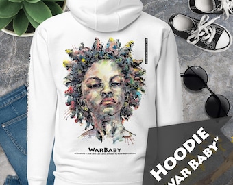 Graphic Hoodie “WAR BABY” – Premium Wearable Art, Minimalist Aesthetic Streetwear Tee, No Fuss Instant Contemporary Art Experience
