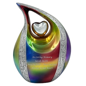 Cremation Urn With Personalization - Engravable Cremation Urn - Teardrop Urn For Human Ashes - Funeral Urn Ashes - Urns For Memorial - Urns