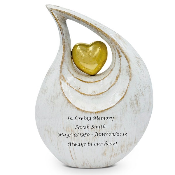 Cremation Urn With Personalization - Engravable Cremation Urn For Human Ashes - Memorial Urn - Burial Urn - Funeral Urn - Unique Urn
