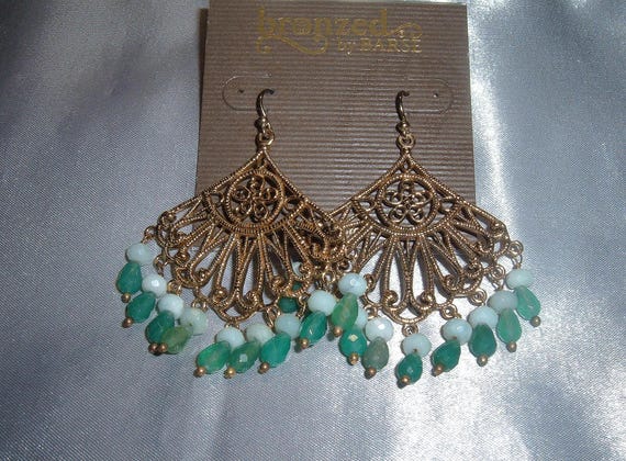 Bronzed by Barse Dangle large Dangle earrings New… - image 1