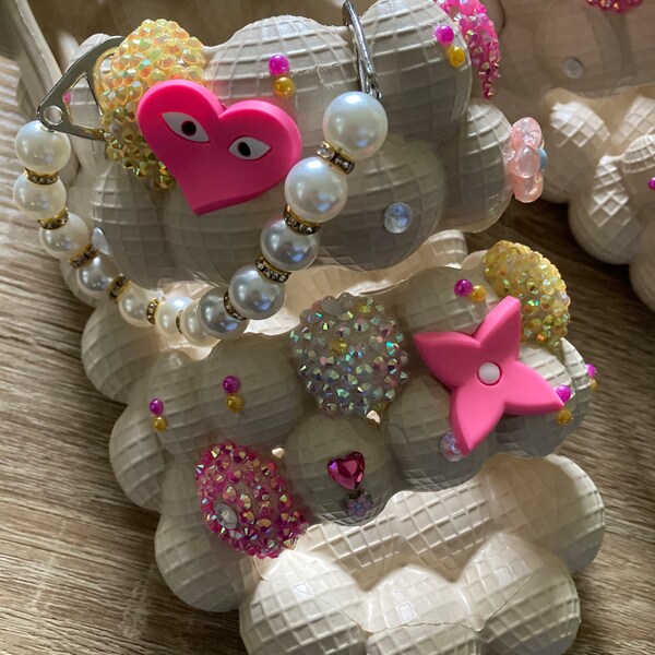 Custom Bubble Slides Shoes Etsy