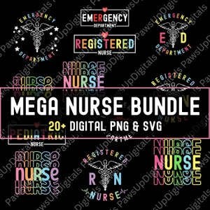 Emergency Room Department Nurse Bundle PNG SVG, Nurse Practitioner Png, ER Nurse Bundle svg, Nursing School svg, Nurse Graduation Gift svg