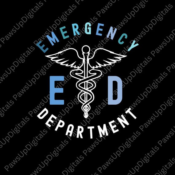 Blue Emergency Department Nurse PNG SVG, Emergency Nurse Png, ER Nurse svg, Nursing School svg, Nurse Graduation Gift svg, Nurse Life png