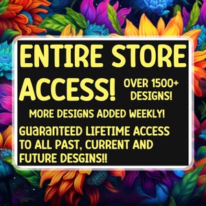 Lifetime Entire Whole Store Tumbler Wrap Access, Mega Store Bundle 20oz Skinny Tumbler, All Future And Past Designs, Tumbler Sublimation PNG
