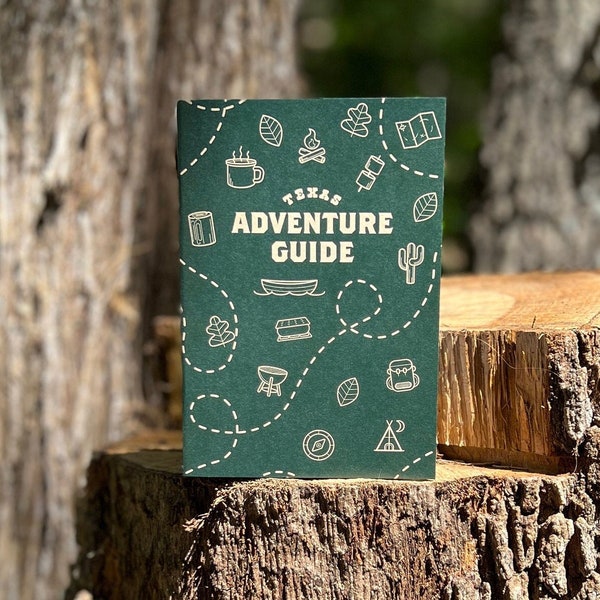 Kids Adventure Guide Notebook, Texas Camping Guide, Outdoor Log Book, Rv, Camping, Camping Gift, Unique Gift, Kids Activity, Family Camping