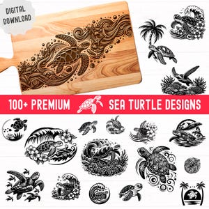 100+ zeeschildpad Svg-bundel, zeeschildpad png, schildpad Svg, Turtle Charcuterie Board Svg, vectoren voor lasergravure, sublimatie, knutselen