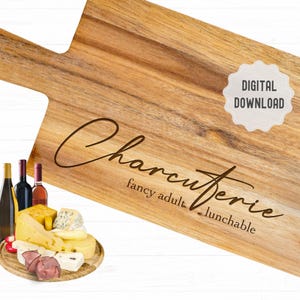 Script charcuterie snijplank Svg-bestand, grappige charcuterie-definitie, lunch voor volwassenen, familiereünie Svg, dienblad, digitale download