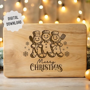 Weihnachten Schneemann SVG, Charcuterie Brett SVG, Schneidebrett SVG, Backen SVG, Weihnachtscliparts für den Druck, Lasergravur, Glowforge, XTool