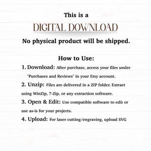 This is a digital download, no physical product will be shipped