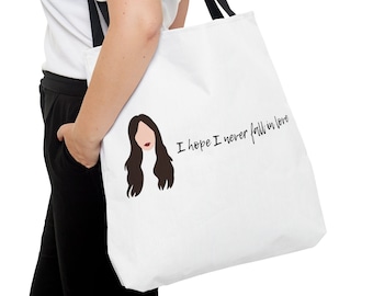 PRACTICAL MAGIC TOTE Bag, I Hope I Never Fall in Love, Double Sided Sally Owens, Gillian Owens, Basic Witch, Witchy Woman, Halloween, Salem