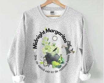 Midnight Margaritas Shirt, Practical Magic Sweatshirt, Cute Witch Witchcraft Halloween Shirt, Owens Sisters Sally Gilly Alice Hoffman Shirt