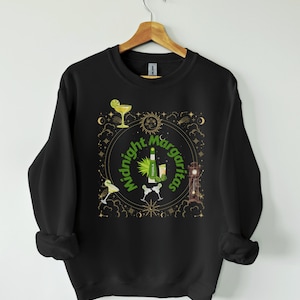 Midnight Margaritas Sweatshirt, Practical Magic Shirt, Owens Sisters Sally Gilly Alice Hoffman Shirt, Cute Witch Witchcraft Halloween Shirt