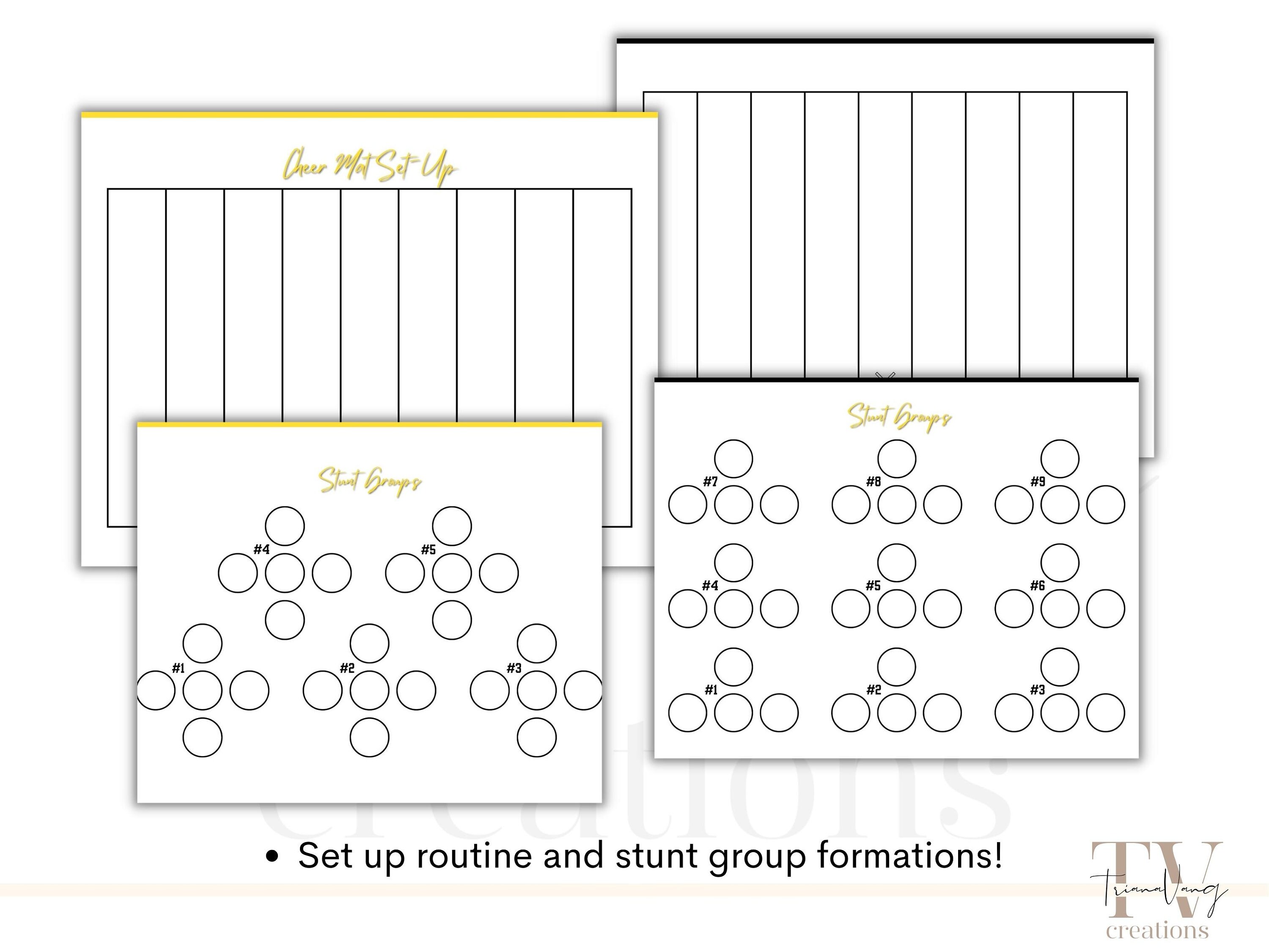 Cheer Coach Digital Planner, Cheerleading, 2324 Season, Practice