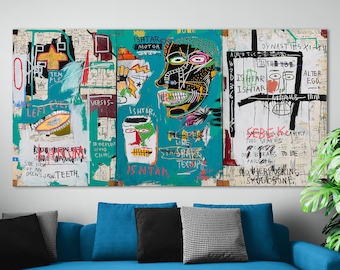 Ishtar King of Street Art Abstrakte Leinwand Malerei Helle Bunte Wohnzimmer Wand Dekor Fertig zum Aufhängen Druck Teenager Trendy Kunst Geschenk