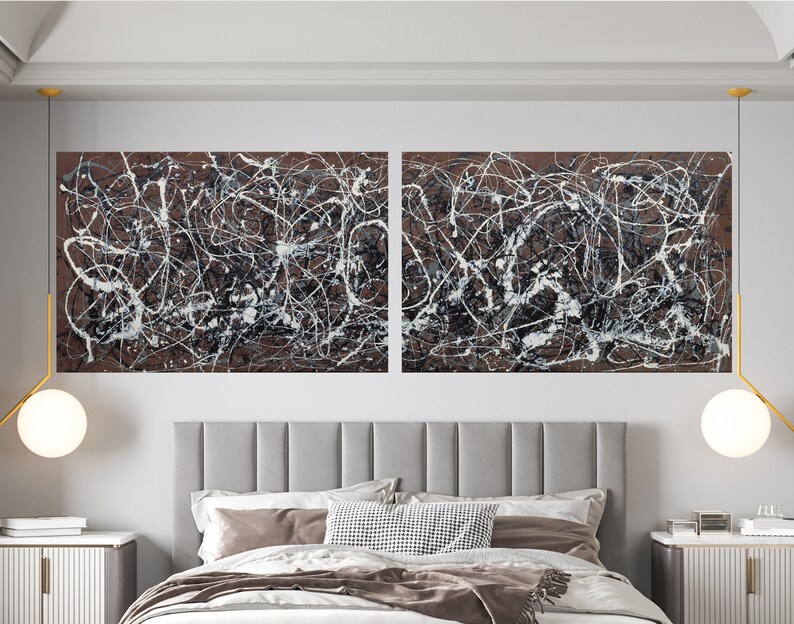 Jackson Pollock Number 13A Arabesque Canvas Print Abstractionism Bright
