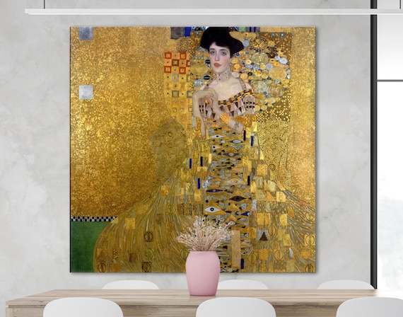 famous painting of woman in gold dress Portrait of Adele Bloch Bauer I (1907)