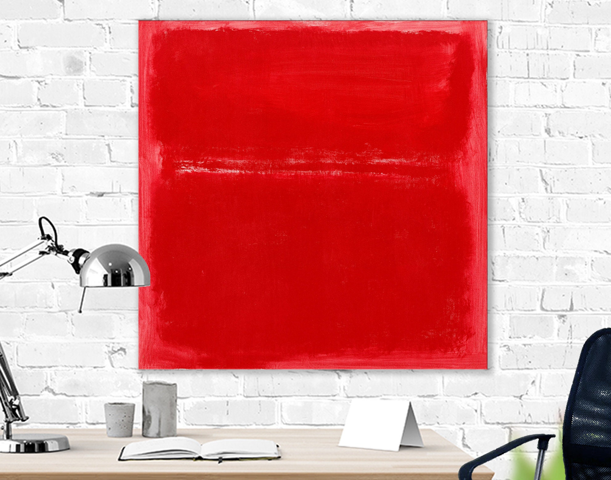 Mark Rothko Red Print on Canvas Bright Living Room Modern Wall Art ...