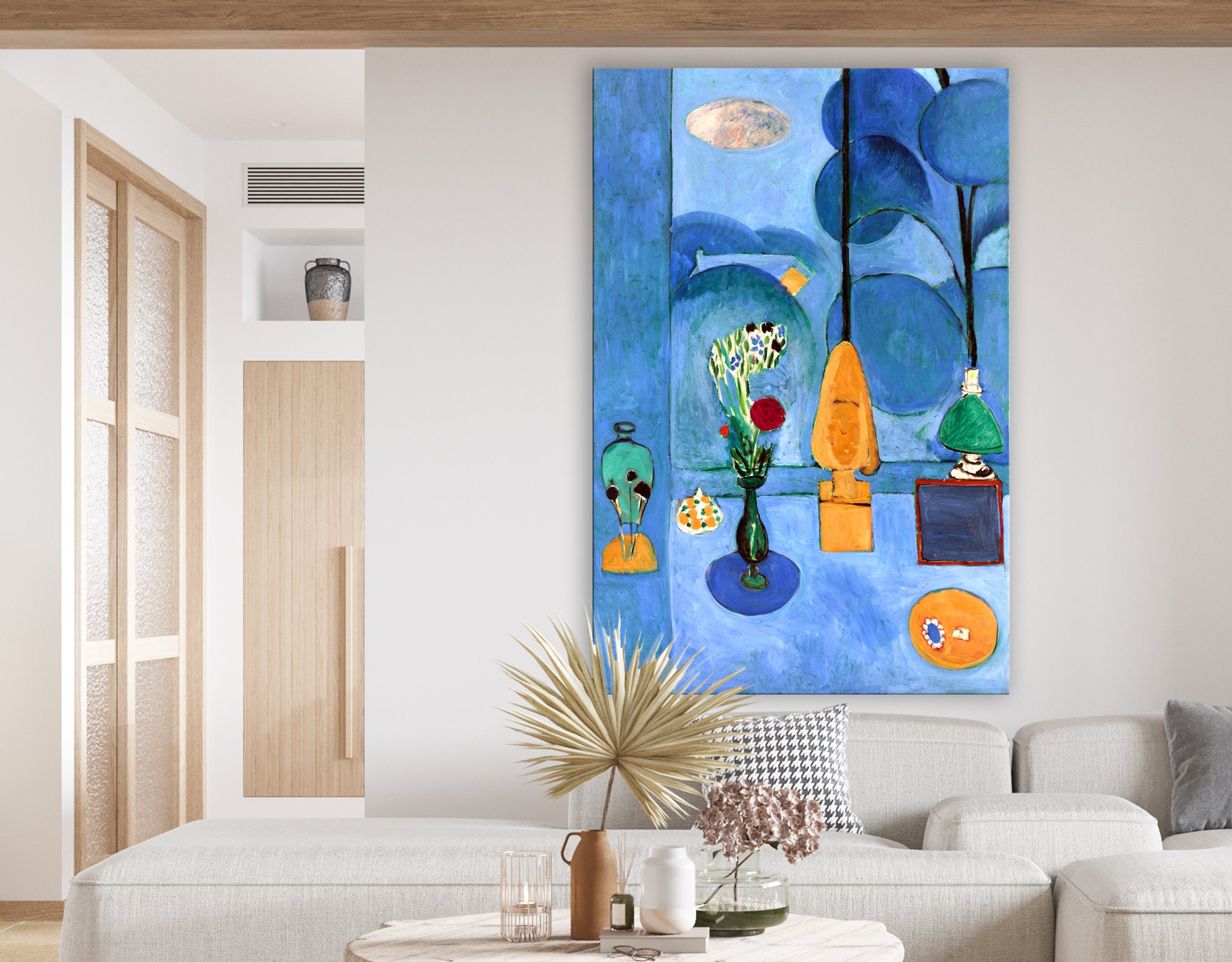 Abstraktes Leinwandbild Für Wanddekoration – 73,7x149,9 Cm Bunte Wohnzimmer-Kunst | Fertig Aufgezogen & Wasserdicht