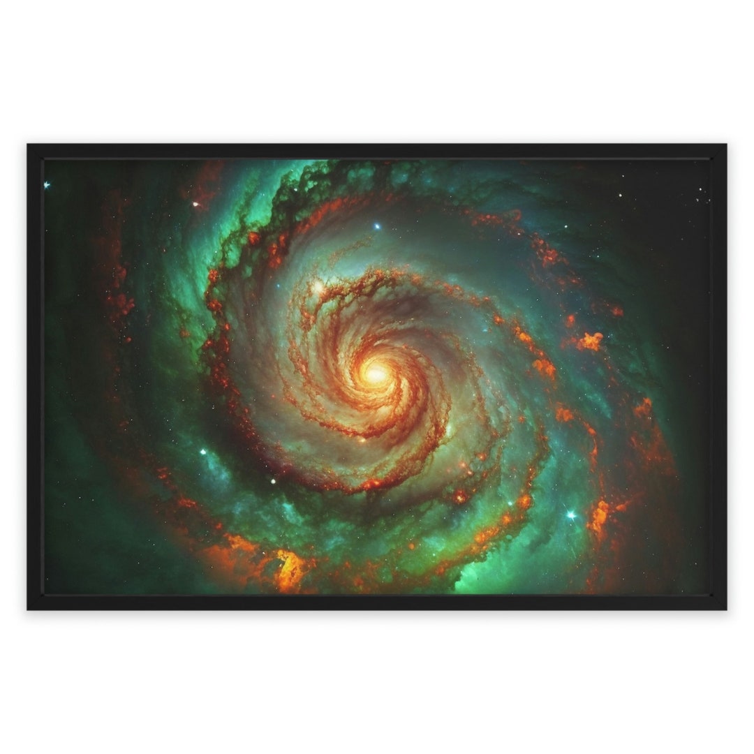 The Galaxy Home Decor Office Decor Wall Art Canvas Etsy