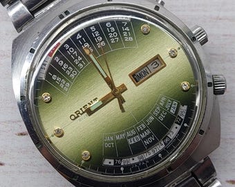 Vintage wristwatch Orient "College"Multi-calendar,Japanese watches,Automatic watches,Rare Japanese watches,Classic watches Orient