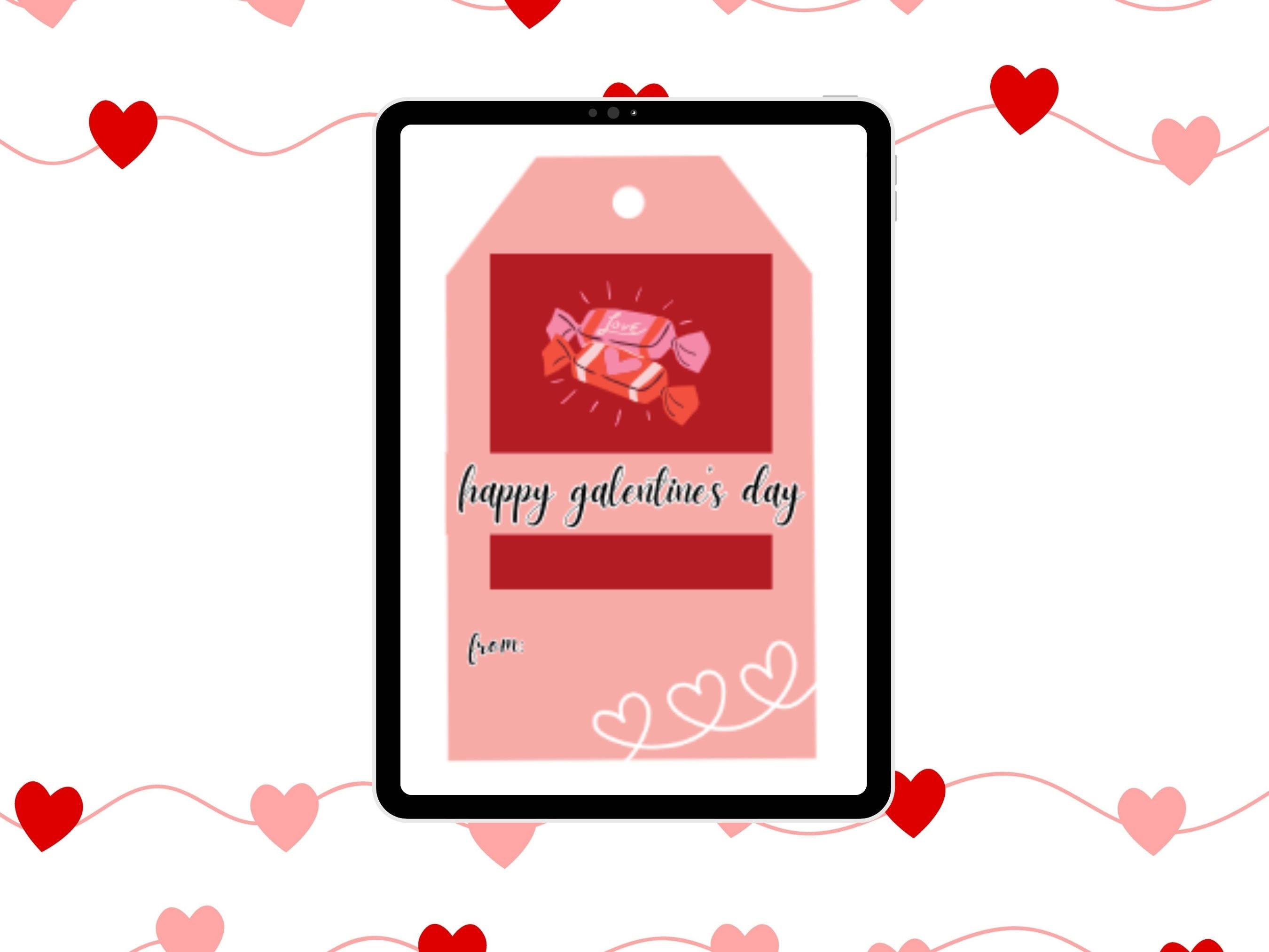Printable Galentine's Day Gift Tags, Gift Tags for Galentine's Day ...